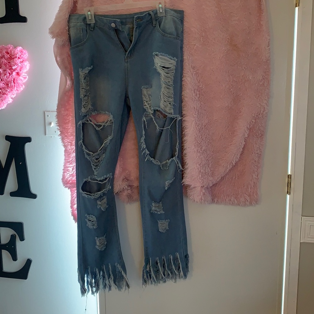 Denim Ripped Jeans